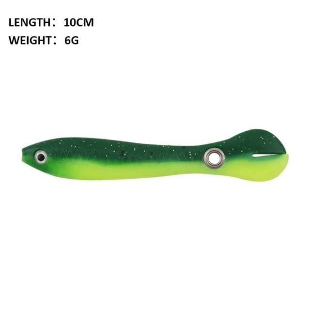 5pcs Bionic Tail Soft Fishing Lures | 4" Length