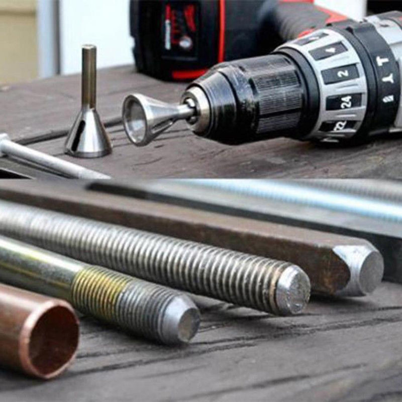 3pcs Deburring External Chamfer Drill Bits | Stainless Steel