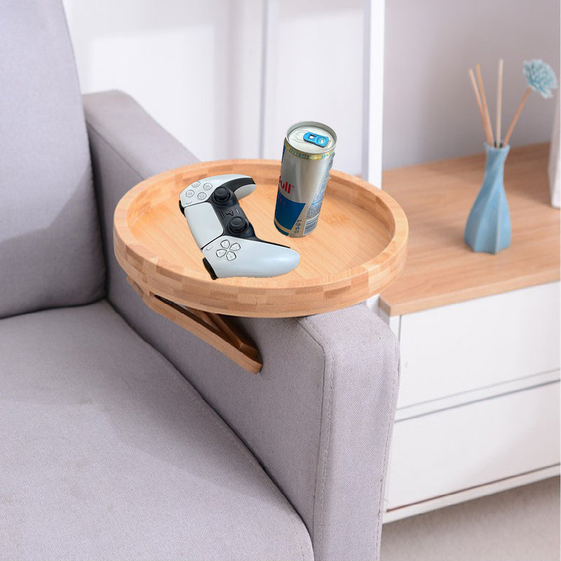 Bamboo Clip-On Sofa Tray