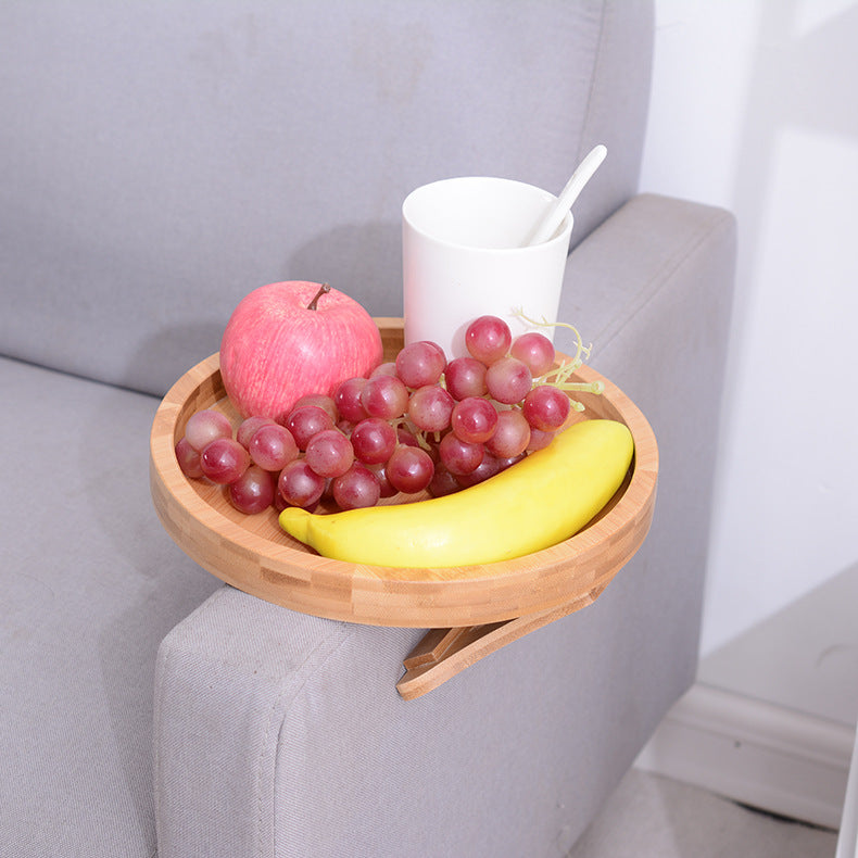 Bamboo Clip-On Sofa Tray