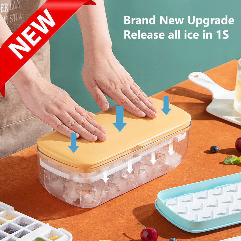 Instant-Press Silicone Ice Cube Maker