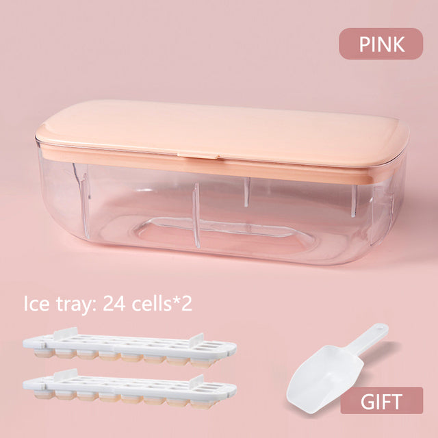 Instant-Press Silicone Ice Cube Maker