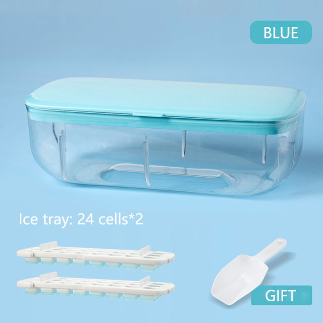 Instant-Press Silicone Ice Cube Maker