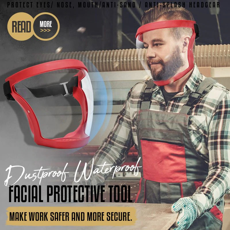 Professional Face Shield | Dustproof | Waterproof | Impact Resistant