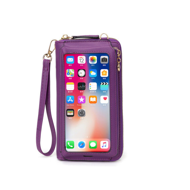 Cell Phone Purse | Transparent Touchscreen Protector & Carrier