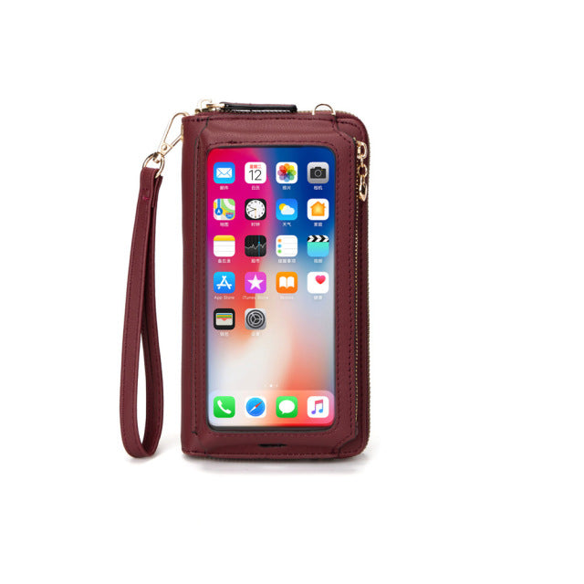 Cell Phone Purse | Transparent Touchscreen Protector & Carrier