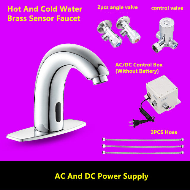 Touch-Free Home Bathroom Faucet Kit