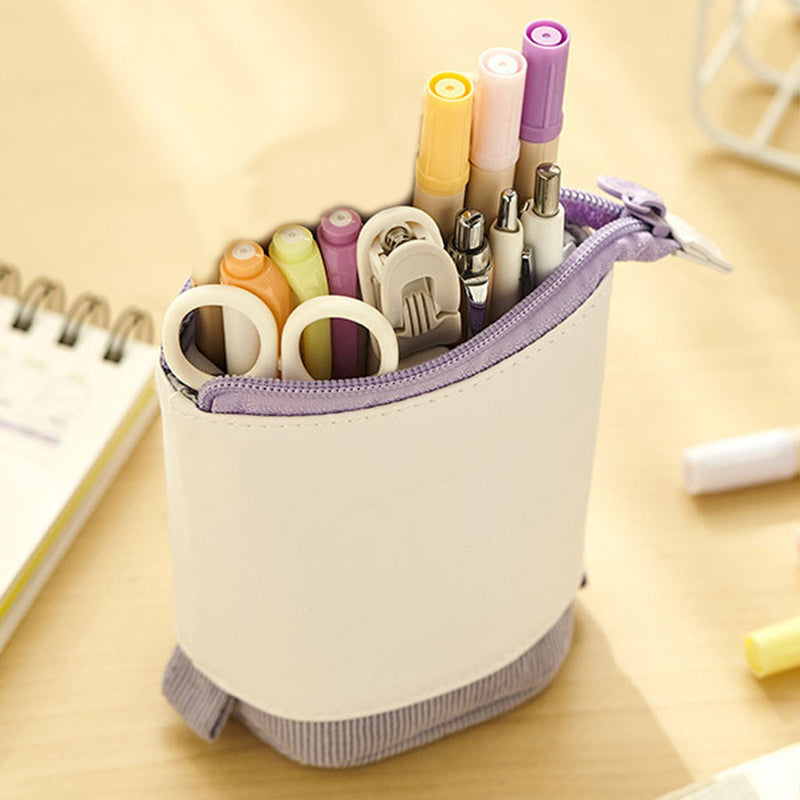 Pop-Up Corduroy Pen & Pencil Holder