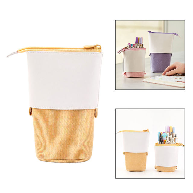 Pop-Up Corduroy Pen & Pencil Holder