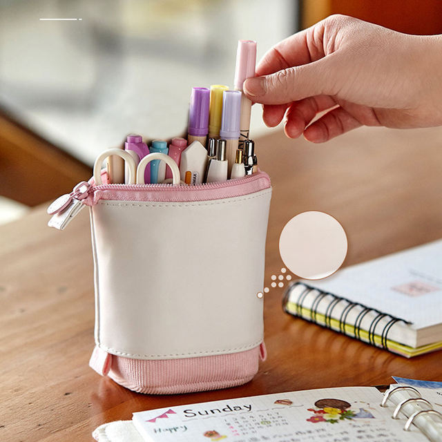 Pop-Up Corduroy Pen & Pencil Holder