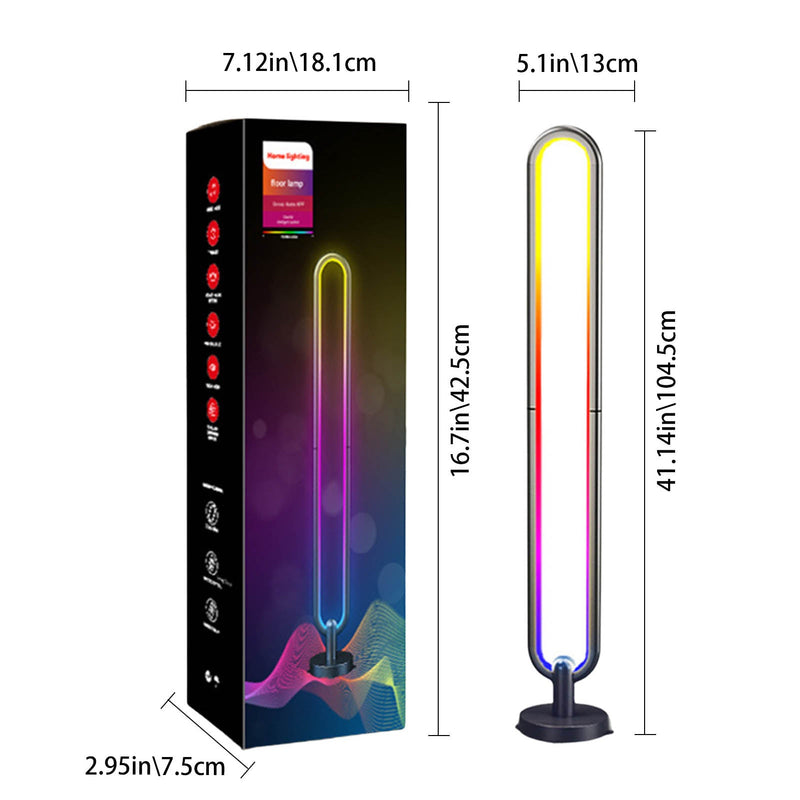 Oval Atmospheric RGB Corner Lamp | WIFI | Bluetooth