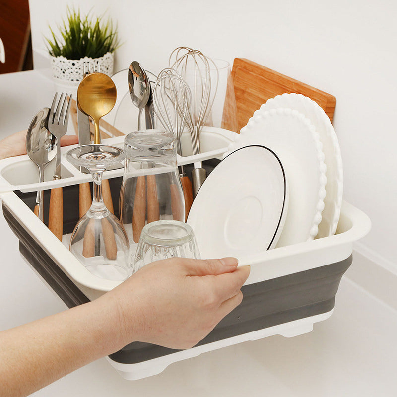 Retractable Dish Drying Rack