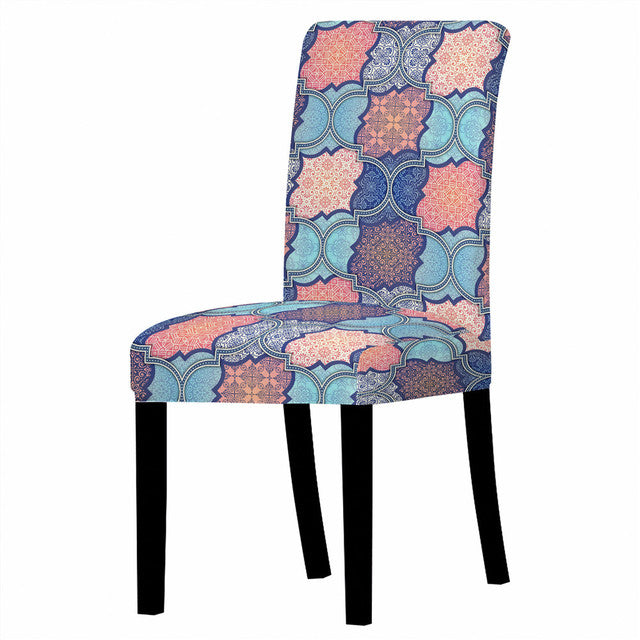 Bohemian Style Chair Cover | Stretchable | 24 Patterns