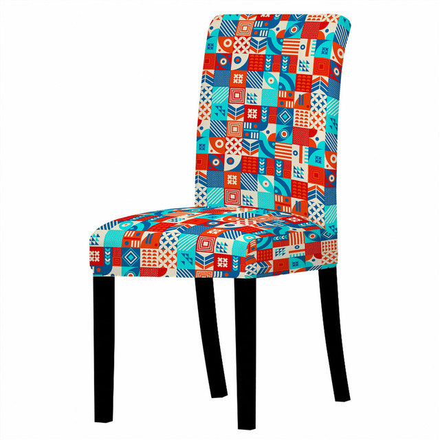 Bohemian Style Chair Cover | Stretchable | 24 Patterns