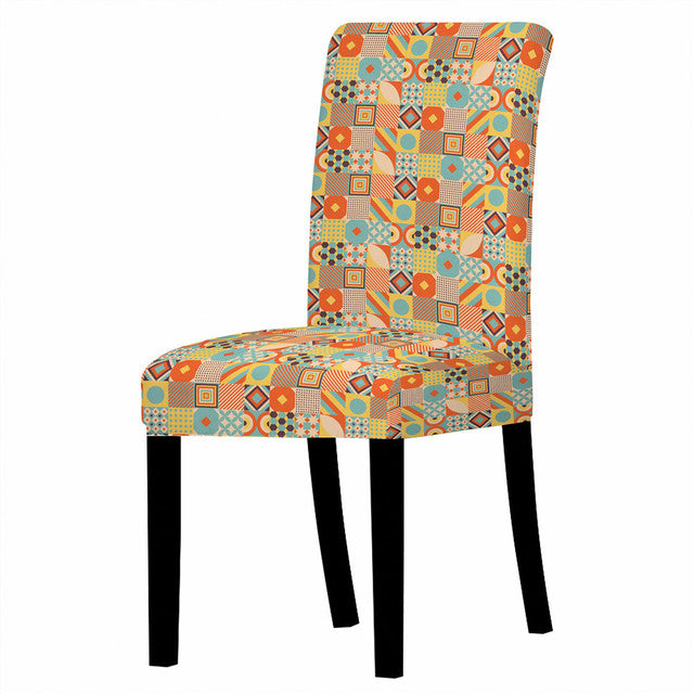 Bohemian Style Chair Cover | Stretchable | 24 Patterns