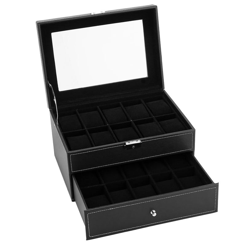 Deluxe Watch Display Box | 20 Slots