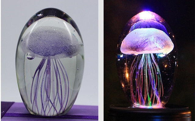 3D Jellyfish Crystal Table Lamp