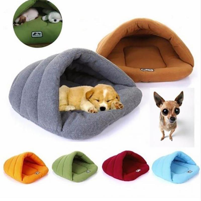 Warm Sleeping Fleece Dog Bed