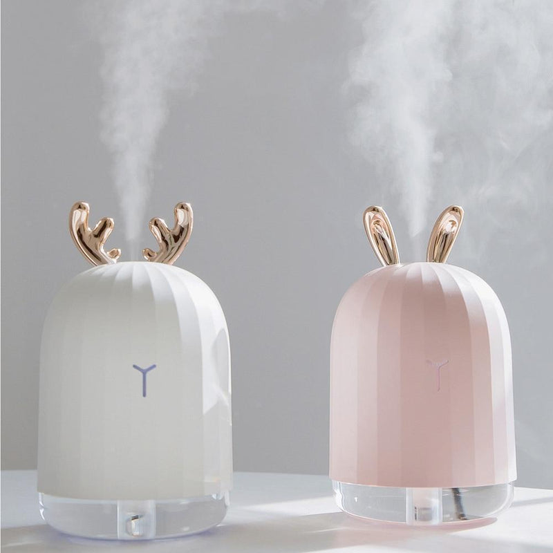 220ML Ultrasonic Air Humidifier with LED Night Lamp