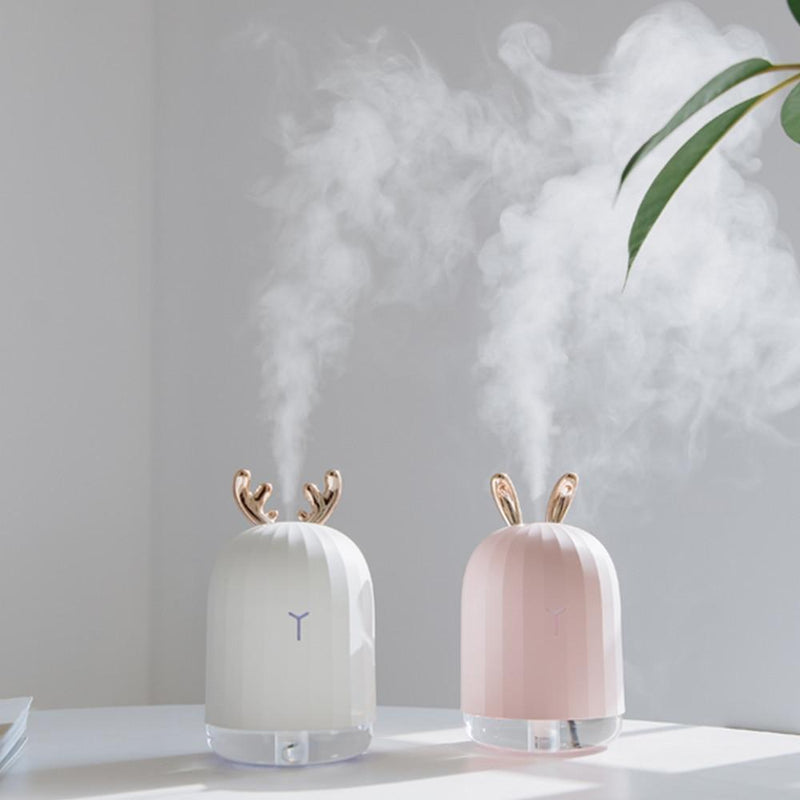 220ML Ultrasonic Air Humidifier with LED Night Lamp