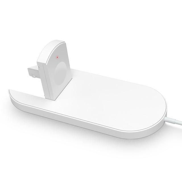 2 in 1 Wireless Charging Pad for Smartphone & iWatch