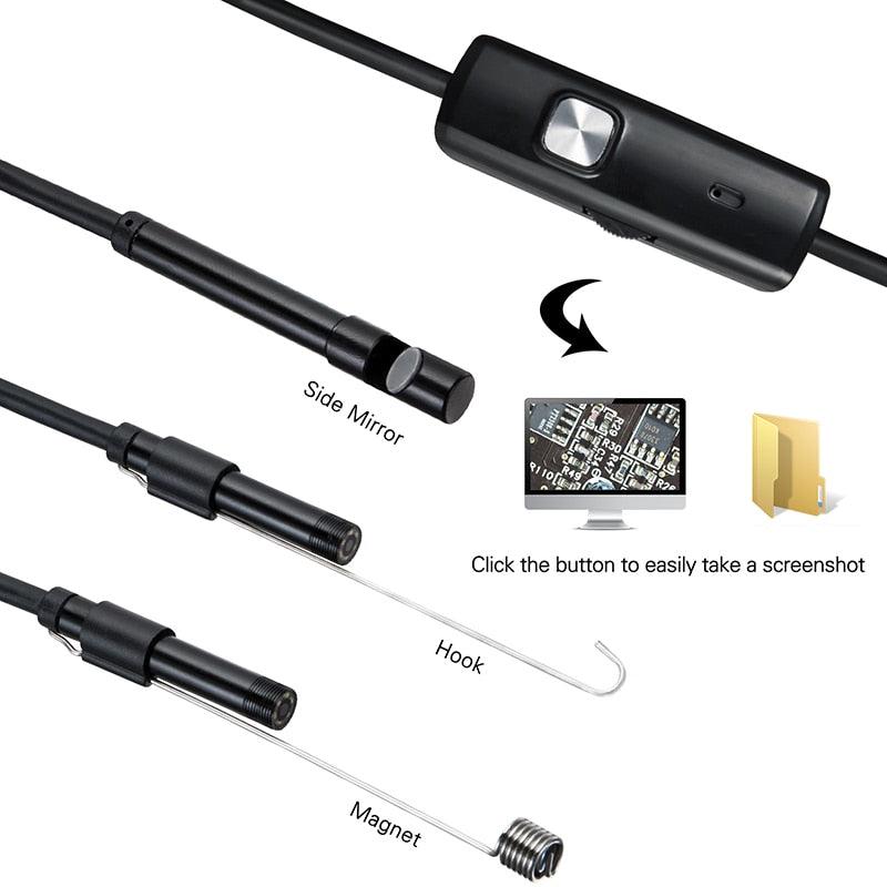 Waterproof Inspection Wire Lens Endoscope Camera For OTG Compatible Android Phones