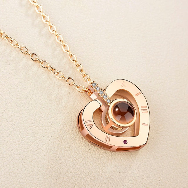 100 Loves Necklace | Pendant with "I Love You" in 100 Languages