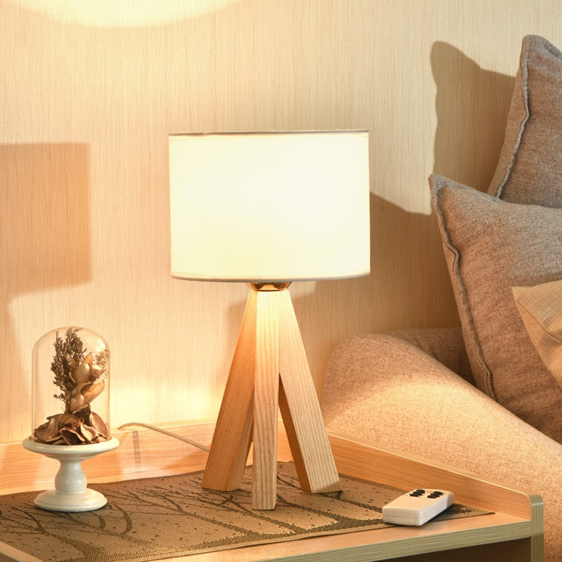 Wood Table Lamp