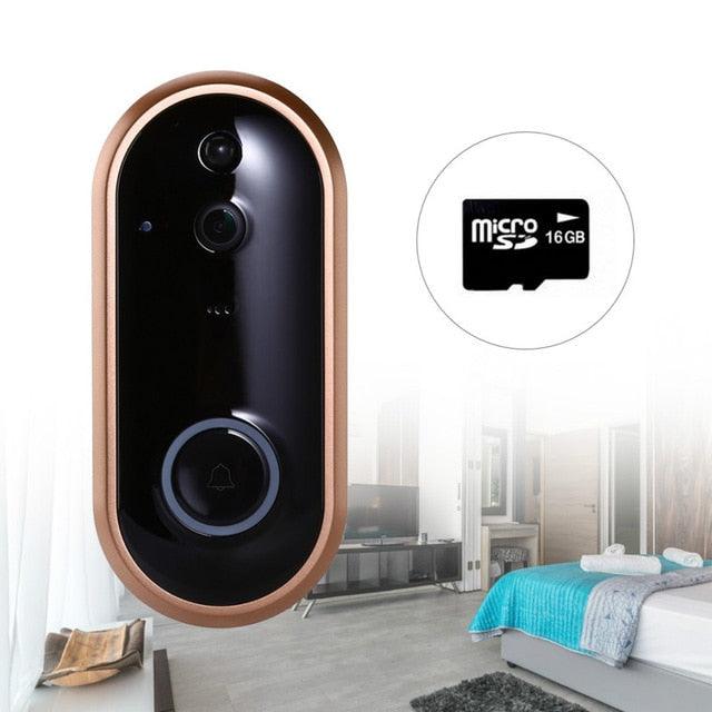 Smart Wireless Doorbell Intercom Video Ring Door Bell With Camera