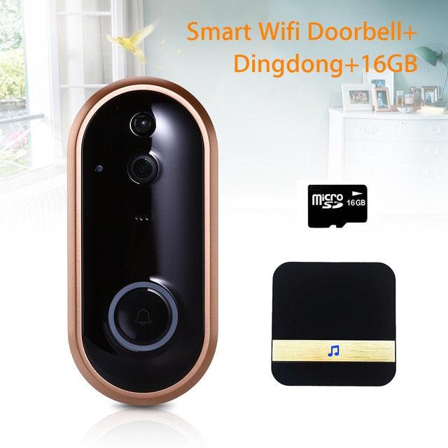 Smart Wireless Doorbell Intercom Video Ring Door Bell With Camera