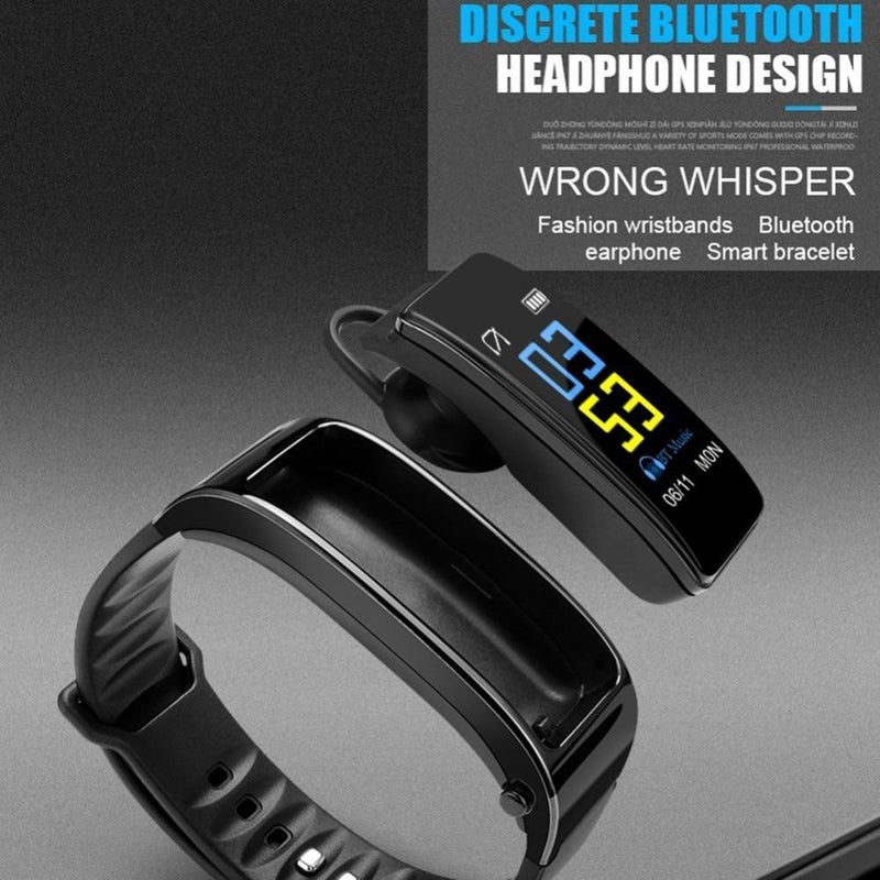 2 in 1 Smart Watch Bracelet Bluetooth Headset