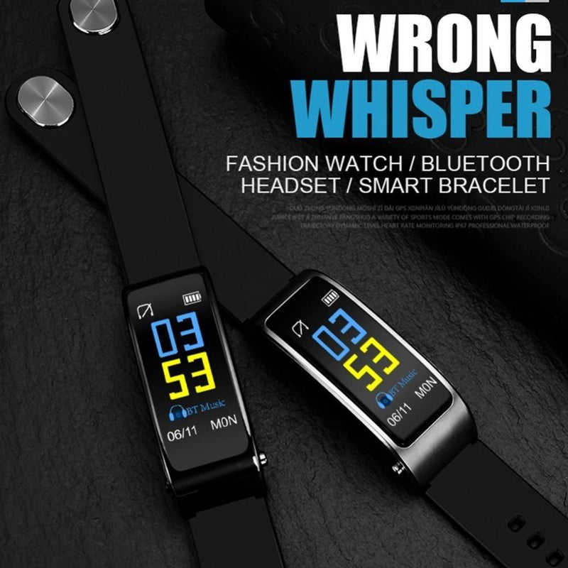2 in 1 Smart Watch Bracelet Bluetooth Headset