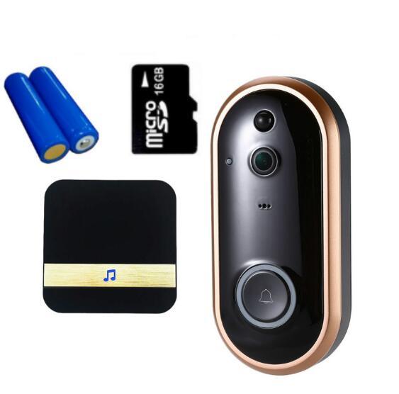 Smart Wireless Doorbell Intercom Video Ring Door Bell With Camera