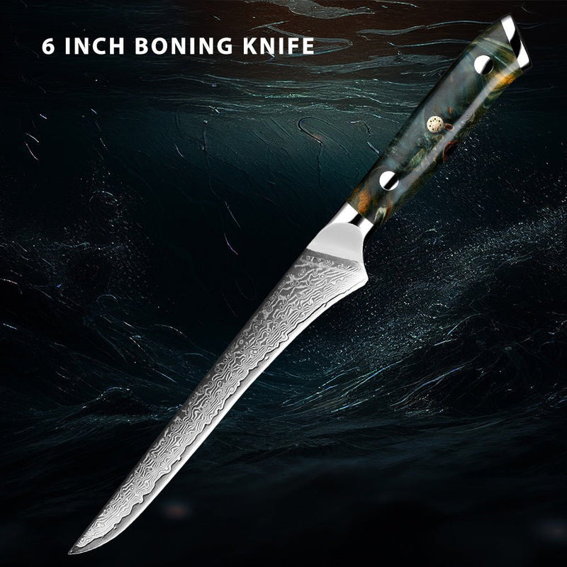 7-Piece Professional Japanese Damascus Chef Knife Set