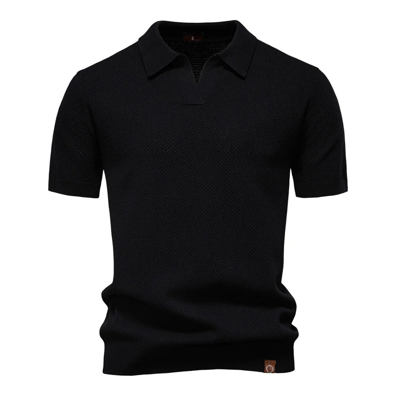 Men’s Breathable Summer Polo Shirt – Lightweight Stretchable Short-Sleeve Polo for Business Casual Style