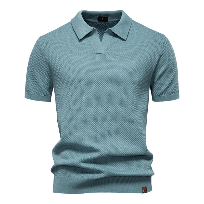 Men’s Breathable Summer Polo Shirt – Lightweight Stretchable Short-Sleeve Polo for Business Casual Style