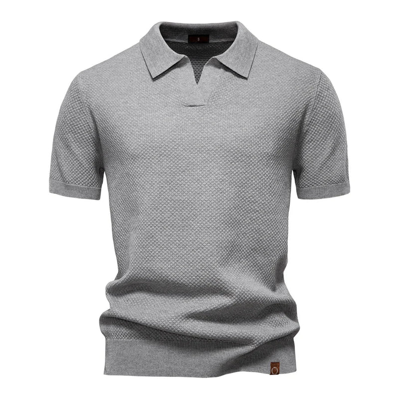 Men’s Breathable Summer Polo Shirt – Lightweight Stretchable Short-Sleeve Polo for Business Casual Style