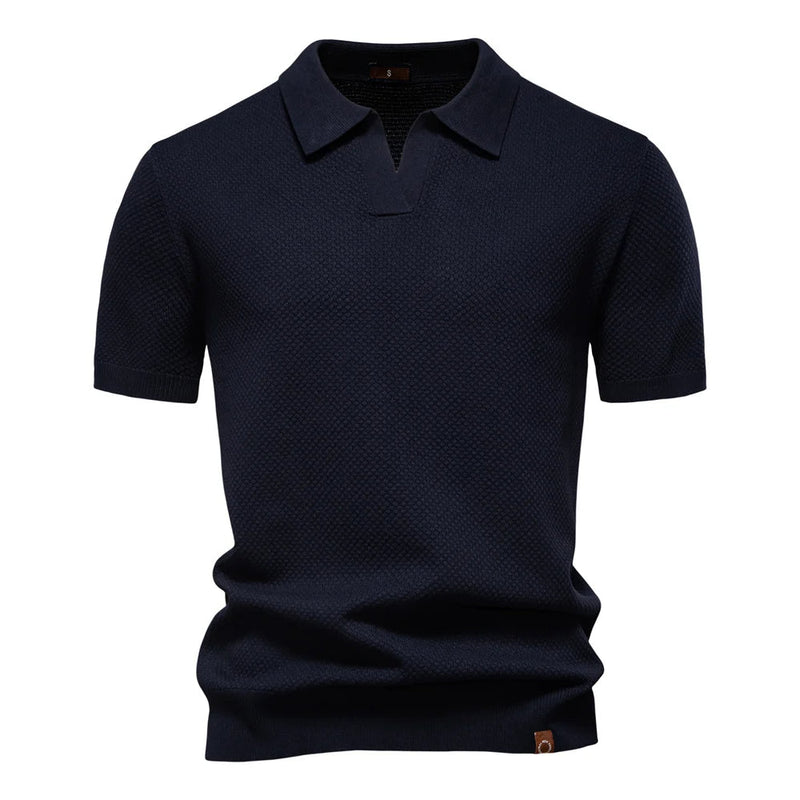Men’s Breathable Summer Polo Shirt – Lightweight Stretchable Short-Sleeve Polo for Business Casual Style