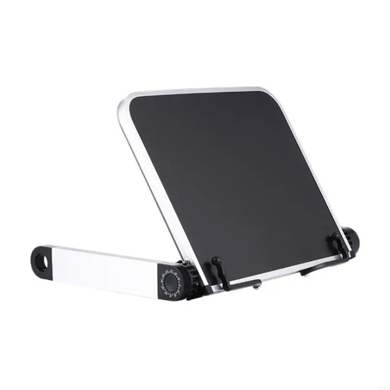 Adjustable Desk Book Stand – 360° Foldable Reading Holder with Clips for Study, Cookbooks, & Desk Organization