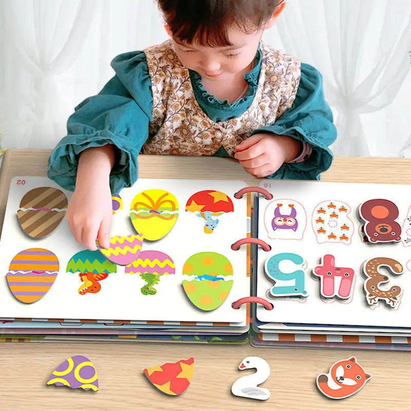 Montessori Baby Busy Book - Quiet Early Learning Educational Game with Matching Activities for Toddlers Ages 1 to 3
