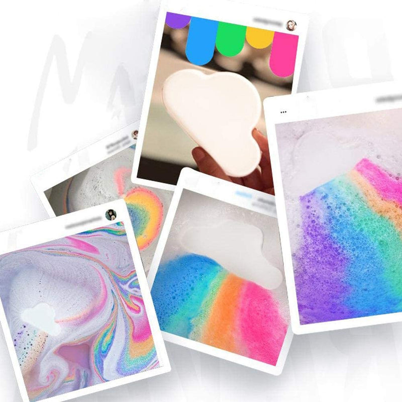 Rainbow Cloud Bath Bomb - Sea Salt Natural Handmade