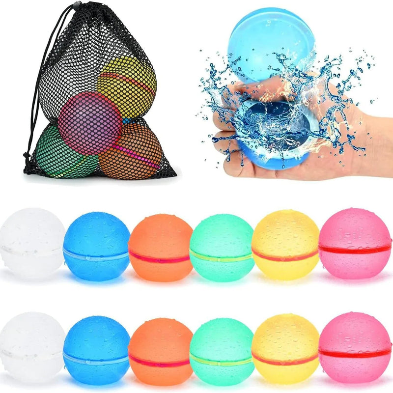 Reusable Magnetic Water Ball - Silicone Splash Toy for Wet Outdoor Fun & Games