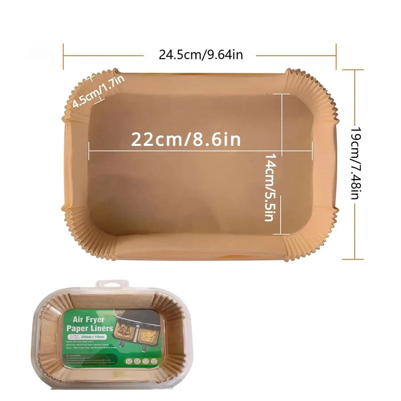 Disposable Air Fryer Paper Baking Pan – Nonstick, Oven & Microwave Safe