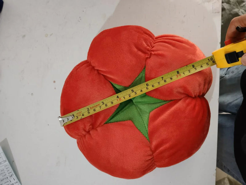 Tomato-Shaped Cushion – Thickened Round Pillow for Window Seat or Bedroom with a Fun Vegetable Design