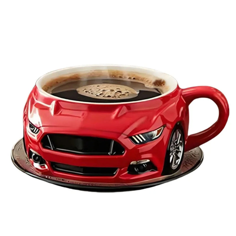 Car Shaped Novelty Mug –3D  Creative Coffee Cup Gift for Home, Office, and Auto-Lovers' Daily Sips
