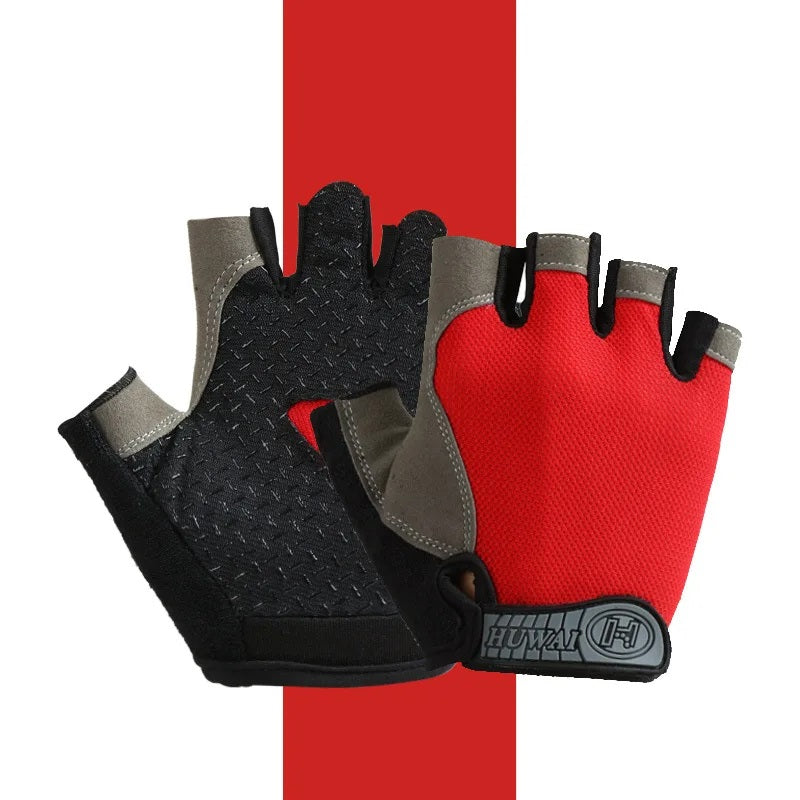 Breathable Anti-Slip Half-Finger Gloves – Fitness and Cycling Gloves for Summer Workouts
