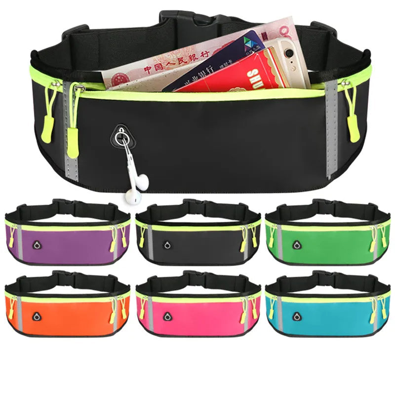 Outdoor Waist Pack for Sports – Waterproof Fitness Pouch for Cell Phones and Coins, Ideal for Running, Hiking, and Jogging