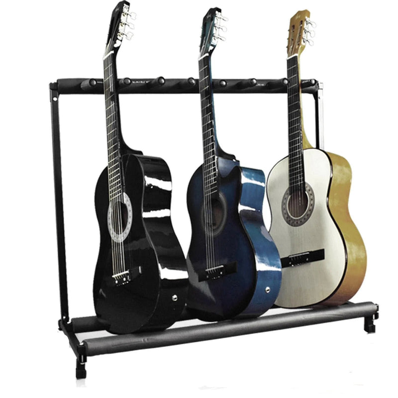 7 Guitar Stand Multiple Folding Padded Organizer