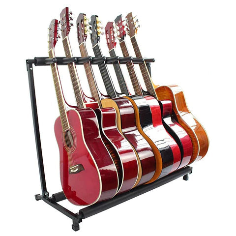 7 Guitar Stand Multiple Folding Padded Organizer