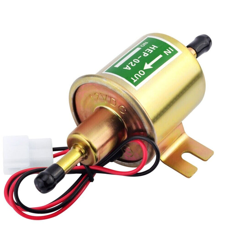 2 Packs 12V Electric Fuel Pump HEP-02A Universal Inline Low Pressure Gas Diesel